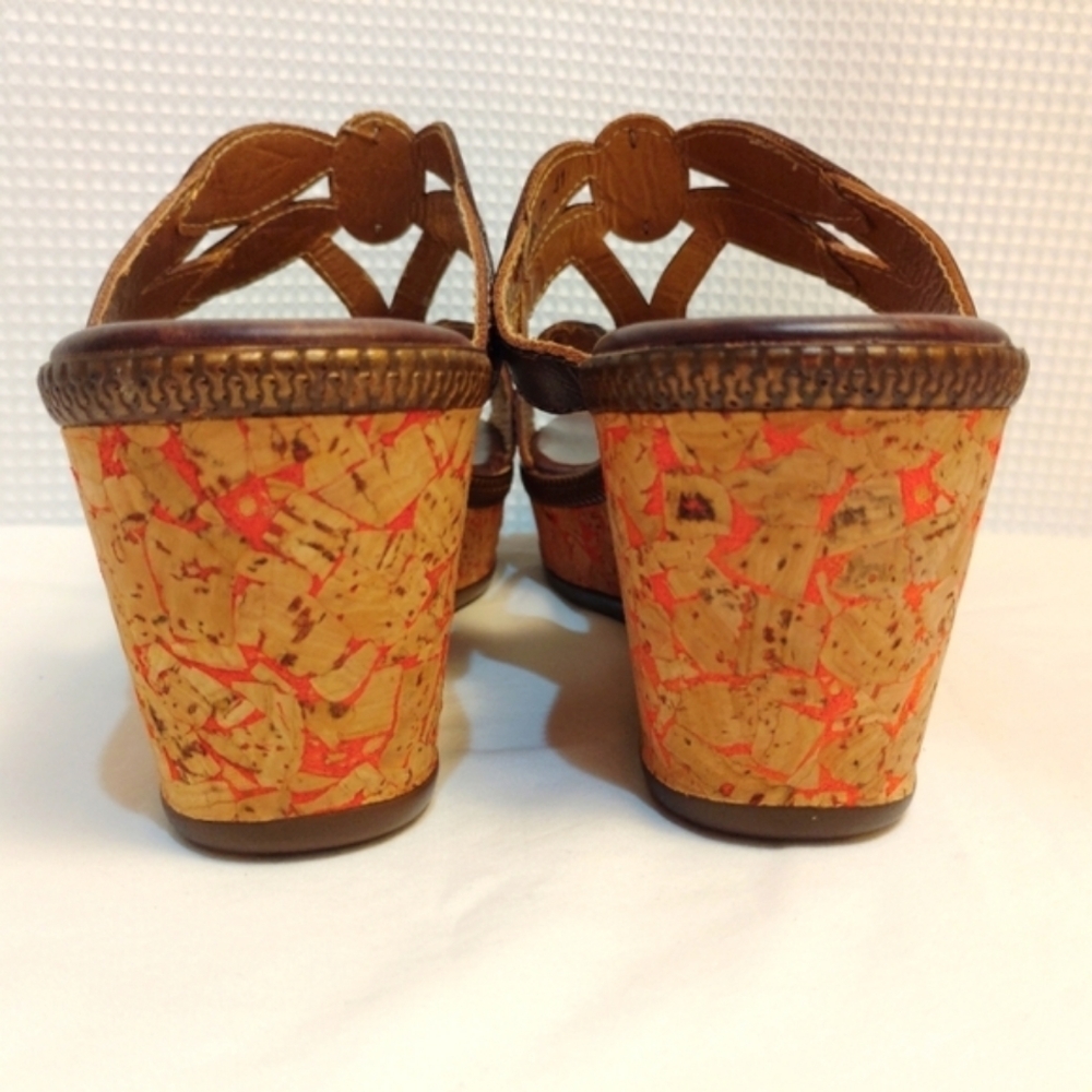 Spring Step Bonita Leather Jeweled Dragonfly Wedge Sandals Colorful 10.5 - Picture 8 of 13
